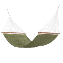 Hatteras Hammocks Light Green Soft Weave Hammock with Free Extension Chains & Tree Hooks, Accommodates 2 People, 450 LB Weight Capacity, 13 ft. x 55 in.