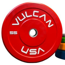 VULCAN 370 lb Color Bumper Plates Set Multi-Color