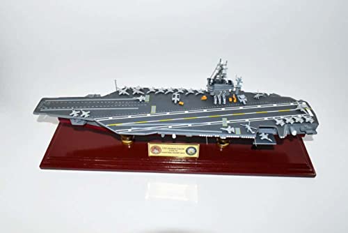 Squadron Nostalgia LLC USS Abraham Lincoln CVN-72 Nimitz Class Carrier Scale Model Mahogany 24 Inch Multicolor