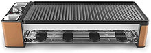 Grill for Eight People, Includes Granite Cooking Stone, Reversible Non-Stick Grilling Surface, and 8 Paddles - Great for Cheese Melting and Indoor Grilling by Get Together/Party (Color : Yellow)