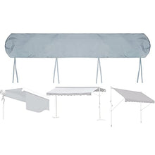 Heavy Duty Waterproof Cantilever Patio Umbrella Cover 210D Oxford Fabric Dust Proof Protector with Drawstring Fits Most Cantilever Umbrellas Gray Outdoor Shade Accessory