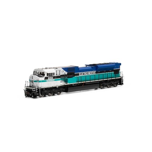 Athearn HO G2 SD90MAC-H Phase I Locomotive w/DCC & Sound EMDX #8204 Blue/Teal/White/Black