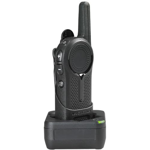 Motorola Solutions DLR1020 Two-Way Digital Business Radio + HKLN4606 Remote Speaker Mic 2-Pack Black