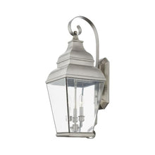 Livex Black Exeter 3 Light Outdoor Wall Lantern