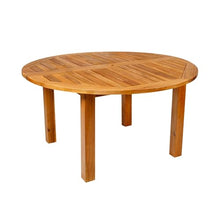 Patio Wise Round Acacia Wood Patio Table, Teak, 57-Inches x 29½-Inches