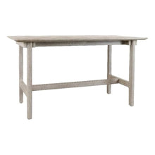 Kosas Home Dawn Transitional Teak Wood Outdoor Counter Table in Matte Gray