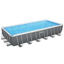 Bestway: Power Steel - Rectangular Swimming Pool Set - 24' x 12' x 52", Above Ground, Tritech Construction, Filter Pump, Ladder & Cover, 7937 Gal.