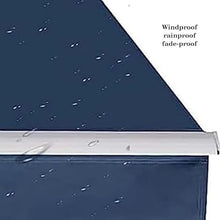WZUOPG Manual Retractable Awning Door Window Awning Shelter Outdoor Canopy Home Deck Canopy with Manual Crank Handle（Frame Included ）