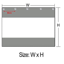 Outdoor Clear Tarp Curtain Waterproof Vinyl Curtain Weather Resistant Patio Clear Curtain with Rustproof Grommets for Pergola Porch Gazebo Cabana (Color : Gray Size : 8x3m/26.24x9.84ft) (Grey 4x2.5m
