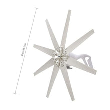 Wind Turbine Generator Kit, 8 Blades 5000W Solar Wind Power Generator 12V 24V 48V Windmill Generator with Wind Controller for Cabins Or Home(White),48v