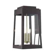 Livex Lighting, 20861-07, Oslo Collection, 4 Light Bronze Outdoor Extra Large Wall Lantern with Antique Brass Candles