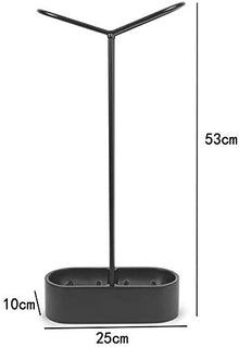 Muteiki Umbrella Umbrella Stands Creative Leather,Umbrella Stand Sunshade Base Household Iron Umbrella Hotel Stand Umbrella Holder Rack/Black/53 * 25 * 10Cm
