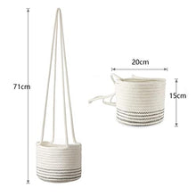 A1DFDFGOQSFG Garden Plant Hangers Rope Hanging Planter Woven Hanging Planter Basket Decorative Flower Pot Holder for Home Decor (Color : D) (E)