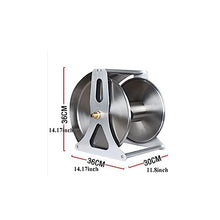 VIXARKO Garden Hose Holder Stainless Steel Garden Hose Reel Heavy Duty Hose Holder, Wall/Floor Mounted Metal Water Hose Reel with Crank Handle and Dust-Proof Lid Garden Hose Reel