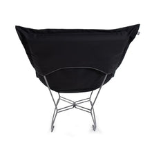 Howard Elliott Collection Scroll Puff Rocker Chair with Cover, Multipurpose Butterfly Seating Chair with Titanium Frame for Camping, Patio, Indoor and Outdoor Home Use, Bella Royal