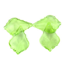 Chandelier Crystal Prisms Pendants 38mm-76mm L_t.G_reen Crystal Glass Chandelier Crystal Maple Leaf Crystal Hanging Pendant For Lamp Part Chandelier Crystal Prisms Pendants ( Color : 63mm 100pcs )