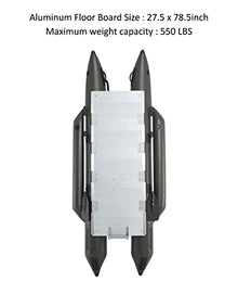AQUOS 10.2 ft Inflatable Pontoon Boat with Trolling Motor and Folding Seat
