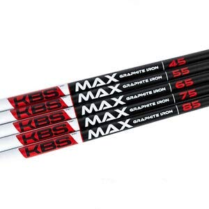 KBS MAX Graphite Iron Golf Shafts 5-PW Set of 6 Senior (55g) Black