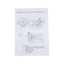 Hydraulic Wood Log Splitter Pump 2 Stage 28GPM 3000 Psi Rated AP01 Wood