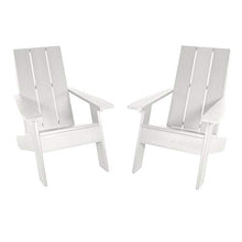 highwood Italica Modern Adirondack Chairs, 2-Piece Set, White