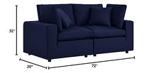 Modway Commix Sunbrella Outdoor Patio Loveseat Navy