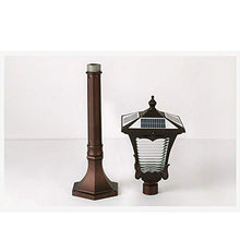Lights Outdoor Solar Column Headlight Lawn Light Outdoor Garden Light Villa Porch Patio Post Floor Lamps Pillar Street Light LED Decoration Lighting Stigma Column Lamp Stadium (Color : L)