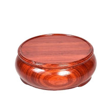 QUANGJN Pcs Plants Saucers Round Vase Base Simple Style Flower Bonsai Ornament Base Solid Wood Stand Plant Pot Saucers,