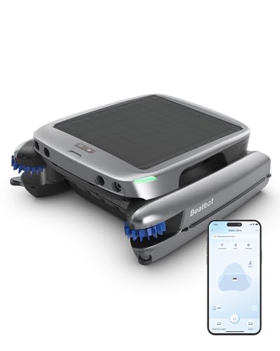 Beatbot iSkim Ultra Solar Robotic Pool Skimmer Silver Gray
