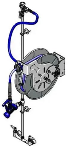 T&S Brass, B-7142-U05XS1E, Hose Reel Assembly, Open 50' Hose Reel,