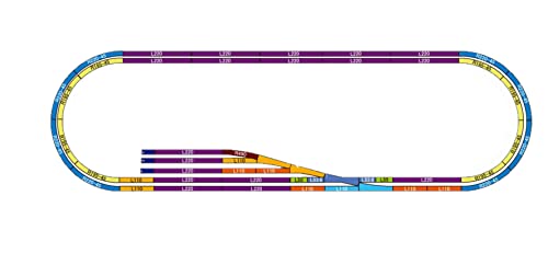 Rokuhan Layout Plan Z Complete Track Set 61.2" x 17.9