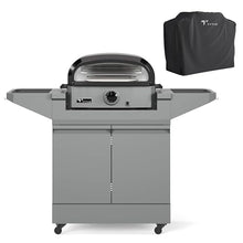 Tytus Rolling Outdoor Kitchen Island Cart, Pizza Oven & Cover for BBQ