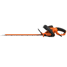 Black + Decker BEHTS551-QS 60cm Electric Hedge Trimmer (650W, 60 cm Sword Length, 25 mm Cutting Thickness, Rotating Handle for Optimal Control, with Cable Strain Relief, for Large Hedges)