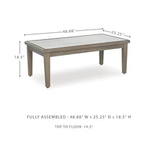 Signature Design by Ashley 1-Piece Outdoor Coffee Table, Sintered Stone