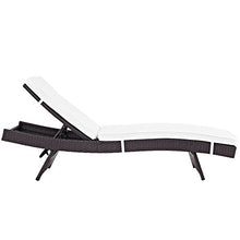 America Luxury - Outdoor Modern Contemporary Urban Patio Balcony Chaise Lounge Chair Set of 6 White Rattan