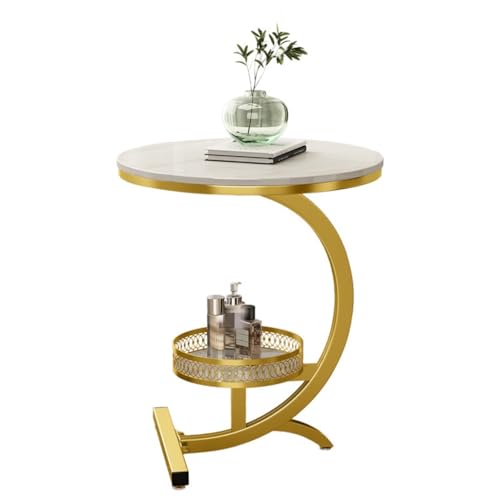 NRFJFOP Rock Board Edge A Few Hotel Tea Table Home Living Room Balcony Small Round Cream Wind