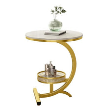 NRFJFOP Rock Board Edge A Few Hotel Tea Table Home Living Room Balcony Small Round Cream Wind