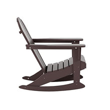 WestinTrends Malibu Outdoor Rocking Chair Set of 4 Dark Brown