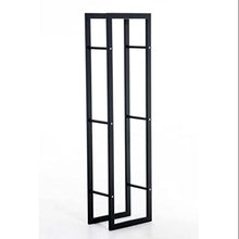 DJVHSRI Firewood Storage Rack Simple Modern Metal Black Home Floor Assembly Fireplace Decorative Firewood Storage Rack,