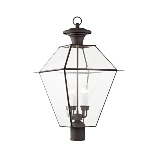 Livex Westover 4-Light Outdoor Post Head Bronze