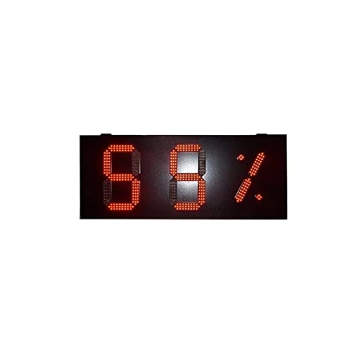 Digits LED Clock Timer Outdoor iron box high brightness 10 inch green LED digital clock time dis-play LED digital panel gas station gas price sign For Gym Home ( Color : 10 inch indicator Size : 1 )