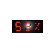 Digits LED Clock Timer Outdoor iron box high brightness 10 inch green LED digital clock time dis-play LED digital panel gas station gas price sign For Gym Home ( Color : 10 inch indicator Size : 1 )
