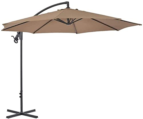 QZQHNYJ Canopies Shade Parasols Cantilever Garden Parasol with Crank and Tilt Function Garden Lawn Garden Outdoor Umbrella Parasols