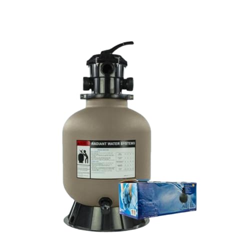 IJOWEEN 22 Inch Above Ground Swimming Pool Sand Filter for Rx Clear Radiant