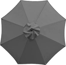 MXJCKSOQ Replacement Canopy for 6/8 Rib Umbrella UV Protection Waterproof Patio Shade Cover Ideal for Balcony Garden Pool and Beach - Grey 6 Ribs