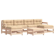 DYRJDJWIDHW Clearance Outdoor Furniture Sets,muebles para patios exteriores,7 Piece Patio Lounge Set with Cushions Solid WoodSuitable for Patio, Garden, Gazebo Low