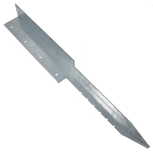 Garden Double Sleeper Corner Support Galvanised Stake Spike 670mm Long 10pc
