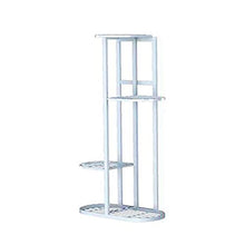 ZOCWJK Indoor Plant Stand Plant Stand 1pcs Plant Shelves Iron Potted Flower Plant Stand Rack Multiple Flower Pot Holder Shelf Indoor Outdoor Planter Display Organizer Flower St,White-5 pots