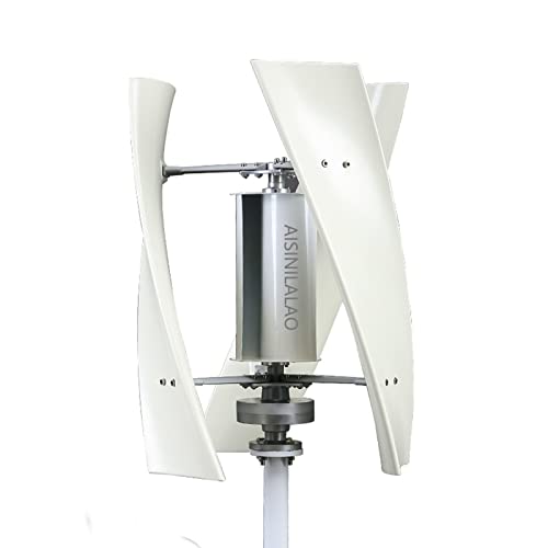 AISINILALAO 220v, Vertical Wind Turbine Generator,12000W Portable Wind Power Turbine Maglev Generator 3 Blades with Charge Controller, 220V