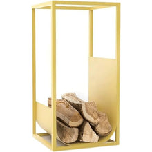 WXPWAMZ Rectangular Frame Firewood Rack, Floor-Standing Log Rack, Indoor/Outdoor Wood Rack For Firewood/Log/Lumber/Kindling