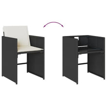 AMBERARD Patio Dining Set Set of 12 Black Furniture Set